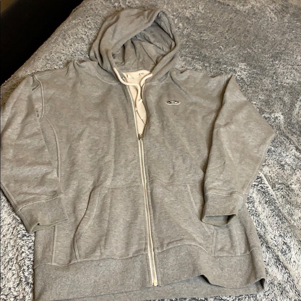 Vans extra long zipped hoodie
